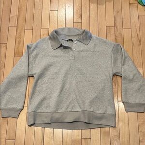 Zara Women's Size Medium Tan Collar Sweater Sweatshirt